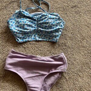 Women's two piece swim set (size M)